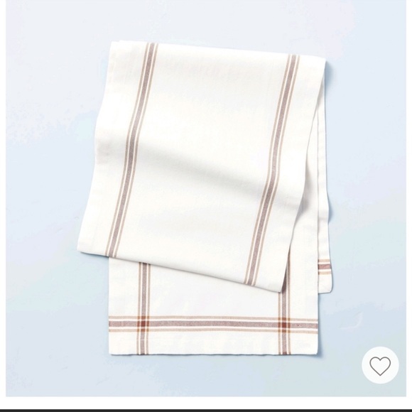 NWT Hearth & Hand - Engineered Border Stripes Table Runner Sand Dune - Picture 1 of 6